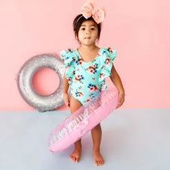 Posh Peanut Little Girl's & Girl's Aisha One-Piece Flutter Sleeve Swimsuit For Kids -Posh Peanu Shop unnamed file 834