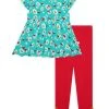 Posh Peanut Little Girl's & Girl's 2-Piece Ladybug Ruffled Peplum Top & Legging Set For Kids -Posh Peanu Shop unnamed file 846