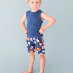 Posh Peanut Little Boy's 2-Piece Homer Tank Top & Shorts Set For Kids -Posh Peanu Shop unnamed file 878
