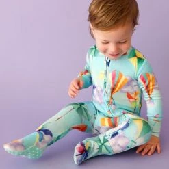 Posh Peanut Baby Boy's Ryder Kite Double-Zip Footed Coveralls For Kids -Posh Peanu Shop unnamed file 896