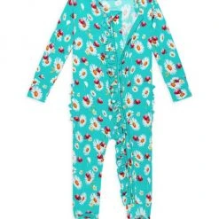 Posh Peanut Baby Girl's Ladybug Ruffled One-Piece Footie For Kids -Posh Peanu Shop unnamed file 899
