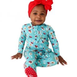 Posh Peanut Baby Girl's Ladybug Ruffled One-Piece Footie For Kids -Posh Peanu Shop unnamed file 900