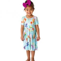 Posh Peanut Little Girl's Ryder Short-Sleeve Twirl Dress For Kids -Posh Peanu Shop unnamed file 903
