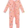 Posh Peanut Baby Girl's Betty Ruffle Footie For Kids