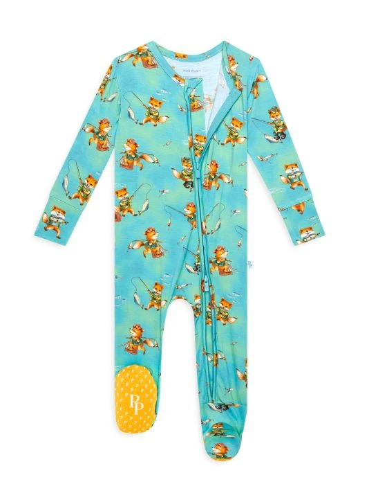 Posh Peanut Baby Boy's & Little Boy's Arlo Double Zippered Footie For Kids 4 Posh Peanut Baby Boy's & Little Boy's Arlo Double Zippered Footie For Kids - Image 2