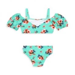 Posh Peanut Little Girl's & Girl's Aisha 2-Piece Puff Sleeve Swimsuit For Kids -Posh Peanu Shop unnamed file 948