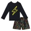 Posh Peanut Baby Boy's Zack Rashguard T-Shirt & Swim Trunks Set For Kids -Posh Peanu Shop unnamed file 96