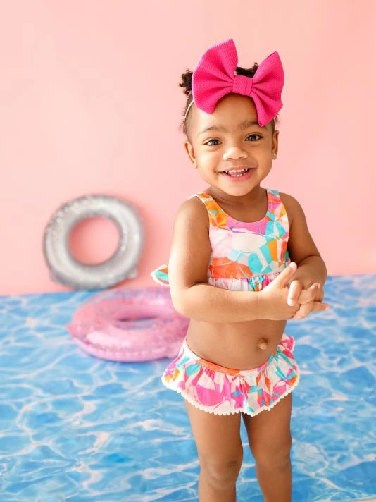 Posh Peanut Baby's Ozzy 2-Piece Ruffled Tankini Set For Kids 9 Posh Peanut Baby's Ozzy 2-Piece Ruffled Tankini Set For Kids - Image 7