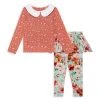 Posh Peanut Little Girl's 2-Piece Cheyenne Collared Top & Peplum Leggings Set For Kids -Posh Peanu Shop unnamed file 990